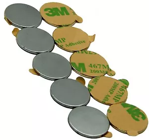 3/4" x 1/16" Disc Magnets - Adhesive Backed - Picture 1 of 2