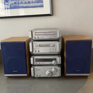Technics SE-HD505 Mini System FM CD Tape Blue Lights With Remote PLEASE READ! - Picture 1 of 17
