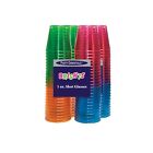 Party Essentials Hard Plastic 1-Ounce Shot Glasses, 50-Count, Assorted Neon New