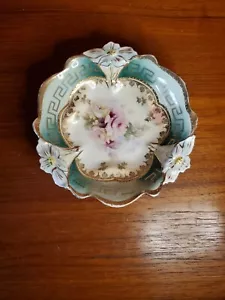 Vintage R.S. Prussia Small Berry Bowl Greek Key 5 3/4" - Picture 1 of 3