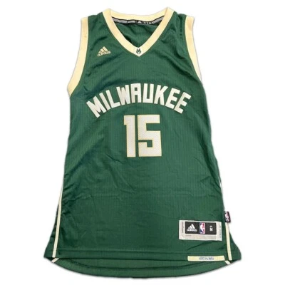 Camiseta Adidas Auténtica NBA Milwaukee Bucks Greg Monroe #15 Talla Mediana Foto 1 de 4