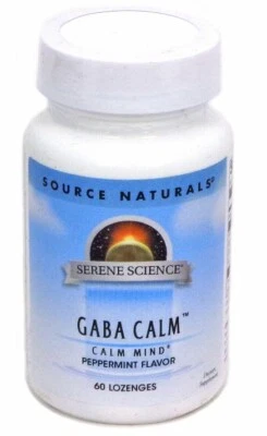 Source Naturals Serene Science GABA Calm 薄荷 - 60 Lozenge - 6/2026+ — 第 1/2 张图片