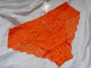 XXL, Savage X Fenty Curvy Lace Cheeky, Orange Bellini, nylon, NEW - Picture 1 of 13