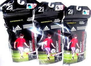 Adidas Boy's Climalite Boxer Briefs Underwear (2-Pack) Youth Small New - Picture 1 of 30