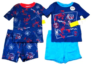 NWT Marvel Spiderman 4-piece Pajama Set Youth Boys Size 6 (2 shirts & 2 shorts) - Picture 1 of 1
