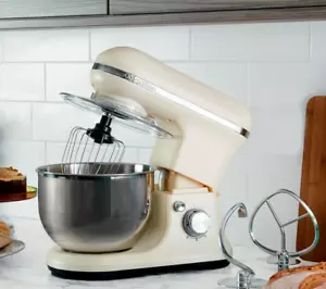 Offene Küche Küchenständer Mixer 1200W, 5L Flecken Stahl Schüssel, Schnee, 6 Gänge - Bild 1 von 4
