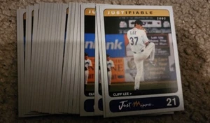 (25) 2002 JUST MINORS JUSTIFIABLE 'SILVER' CLIFF LEE RC LOT #21 - ALL ARE MINT - Picture 1 of 3