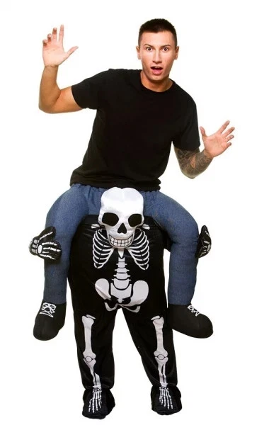 Halloween Unisex Carry Me Skeleton Mascot - Image 1 of 1
