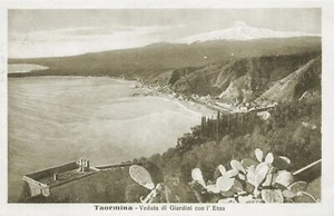 9624) TAORMINA (MESSINA) VEDUTA DI GIARDINI CON L'ETNA.  - Picture 1 of 2