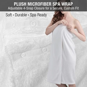 Microfiber Spa Wrap Women's Bath Shower Towel Wrap Salon Wear Long Robe AG08x1 - Picture 1 of 6