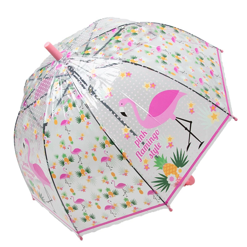 RST UMBRELLA Kinderschirm | Regenschirm | Namenschild am Griff | Ø 68 cm | Flamigo | Rosa