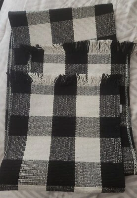 Black & White Buffalo Check RunnerBlack & White Buffalo Check Runner is a cozy - Image 1 of 4