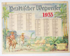 Calendar 1933 Practical Signpost Siebenbürgen Brazil