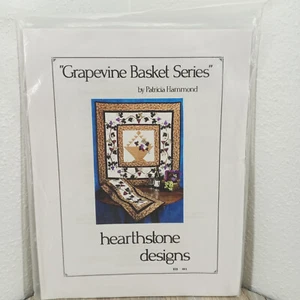 Quilt Pattern Hearthstone Design Grapevine Basket Series Sewing Needle Crafts - Picture 1 of 7