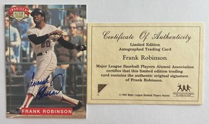 Frank Robinson 1994 Nabisco All-Star Legends Auto - Baltimore Orioles HOF