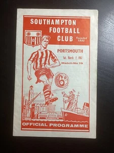 Programa Southampton v Portsmouth División 2 1962-63 - Imagen 1 de 2