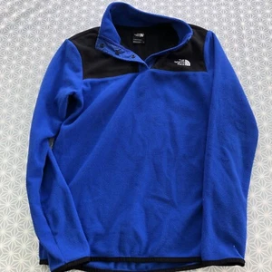 North face Xs Blue Black Women’s fleece top - Picture 1 of 4