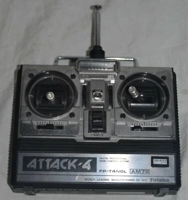 Futaba Attack-4 FP-T4NBL Modellflugzeug 72,630 MHz ferngesteuert RC UNGETESTET - Bild 1 von 4