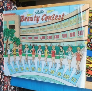 Backglass Repro für Bally Flipper "Beauty Contest"  - Zdjęcie 1 z 2