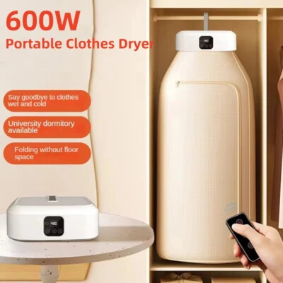 Portable Folded Electric Clothes Dryer Warm Air Dryer for Winter Travel Camping - image 1 of 4
