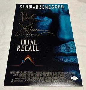 PAUL VERHOEVEN SIGNED TOTAL RECALL 12X18 MOVIE POSTER JSA - Bild 1 von 3