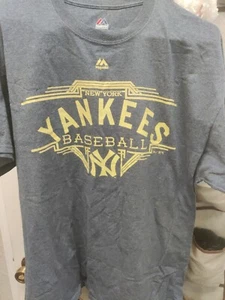 Majestic XL New York Yankees 2 Sided T Shirt - Picture 1 of 5
