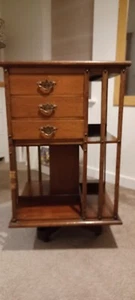 Revolving Mahogany Bookcase - Picture 1 of 7