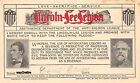 Carte postale OCP abstinence carte de promesse Lincoln-Lee Legion mari signée 1903