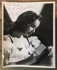 Foto brillante firmada por Elizabeth Taylor 1981 8X10 actriz de película 1947 sin certificado de autenticidad - Imagen 1 de 11