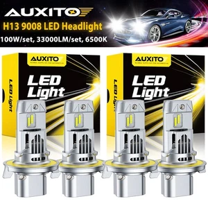 Kit de 4 bombillas LED para faros súper brillantes H13 blancas 33000LM haz alto/bajo CANBUS - Imagen 1 de 12