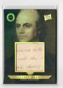 2024 Pieces of the Past 1800's Aaron Burr JUMBO AUTHENTIC HISTORICAL RELIC - Bild 1 von 1