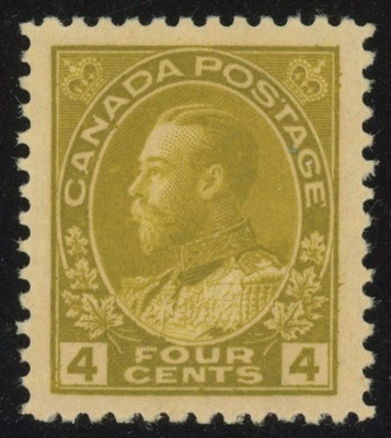 Canada Scott# 110b, XF-Excelente, márgenes de gran tamaño, color rico, como nuevo, LH (57189) Foto 1 de 2