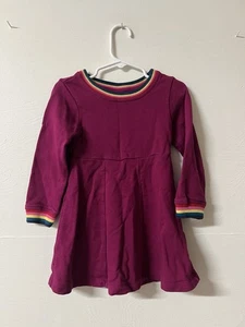 Hanna Andersson Mulberry Rainbow French Terry Sweatshirt Kleid Gr. 90 US 3 - Bild 1 von 3