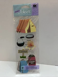 A Touch Of Jolee’s CAMPING Dimensional Stickers TENT FIRE BACKPACK Sleeping Bag - Picture 1 of 1