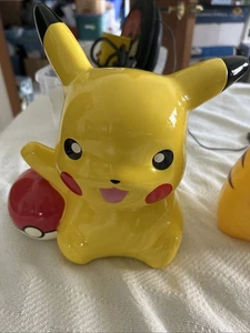 Nintendo Pokémon Pikachu Ceramic Coin Money Piggy Bank FAB Starpoint - Picture 1 of 7