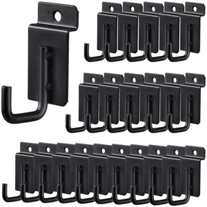 30Pcs J Shaped Slatwall Hooks, Slat Wall Hanger Hooks, Wire Diameter 0.2"/5mm... - Picture 1 of 7