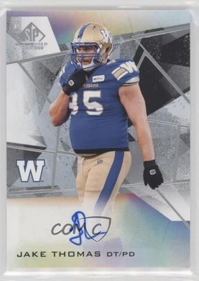 2021 SP Game Used Edition CFL Auto Jake Thomas #A-TH Auto - Image 1 of 2