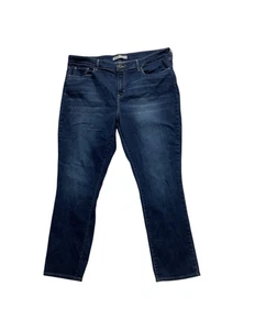 Signature Levis Strauss Mid Rise Straight Stretch Jeans Damen Größe 18S W34/L30 - Bild 1 von 9