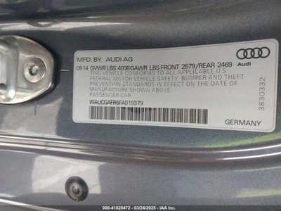 2015 Audi S5 Washer Reservoir OEM 3.00L Headlamp Washers Used C25670 - Image 1 of 4