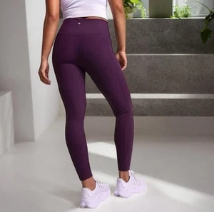 NWT CALIA Women's Seamed Ribbed Essential 7/8 Legging Size XS - Velvet Plum - Picture 1 of 8