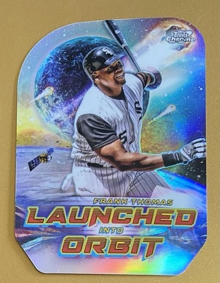 2023 Topps Chrome Cosmic Frank Thomas #LIO-16 Launched Into Orbit Die-Cut - Image 1 of 2