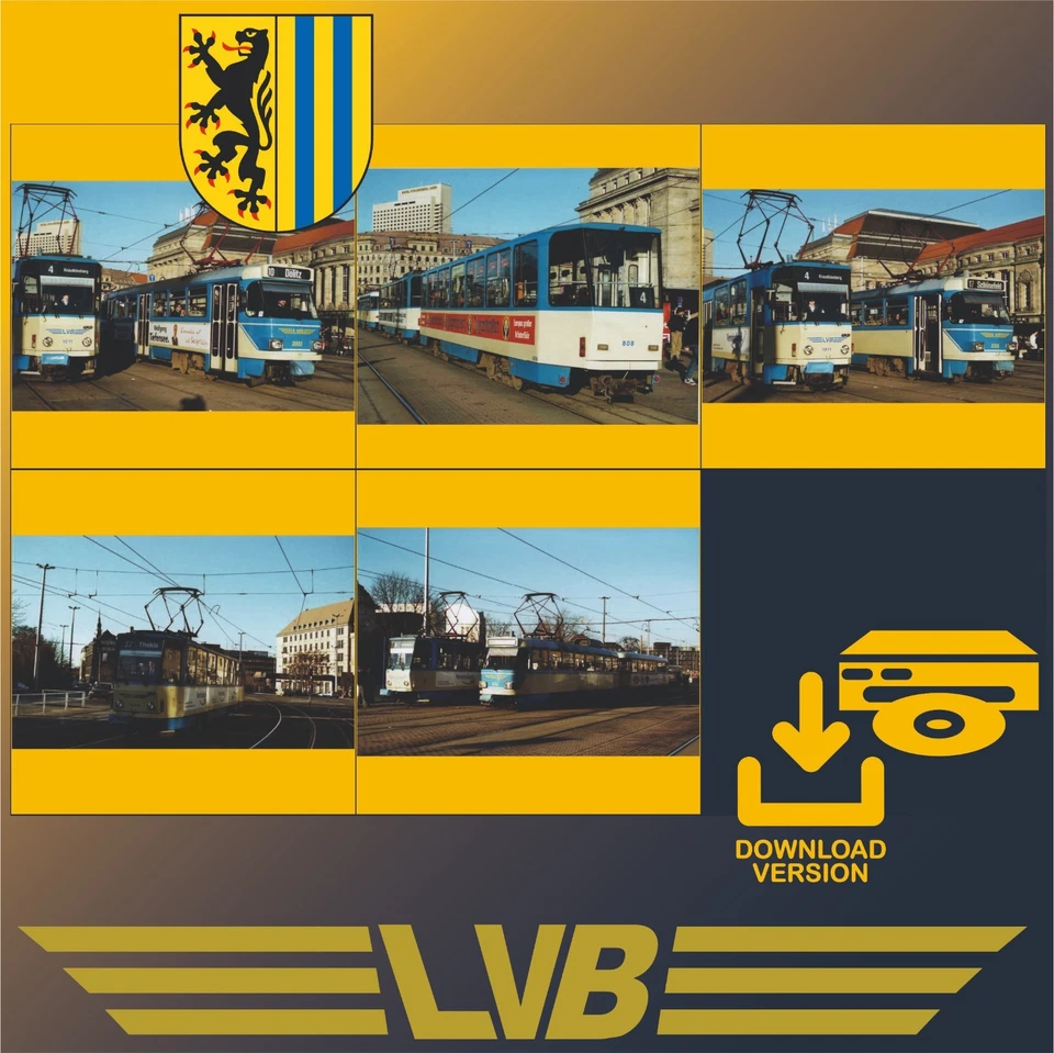 5 Fotos, LVB, T6A2D, Linie 4+37, 1990er (Digital/DV/CD) - Bild 1 von 1