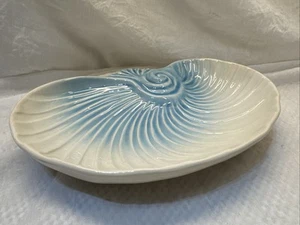 Olfaire Majolica Clam Shell Plate Made in Portugal Serving Dish - Picture 1 of 8