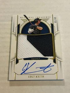 Parche de novato verdadero PANINI NATIONAL TREASURES COLT KEITH 5/49 2024 AUTO TIGERS SP - Imagen 1 de 2