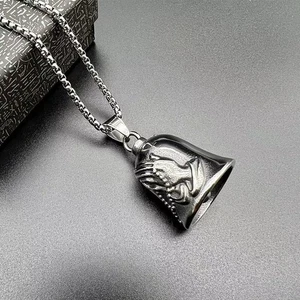 Colgantes de campana de acero de titanio Punk Bell para joyería artesanías campana vintage - Imagen 1 de 10