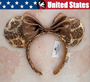 Disney Parks Animal Kingdom Giraffe Animal Print Pailletten Minnie Ohren Stirnband 🎉 - Bild 1 von 9
