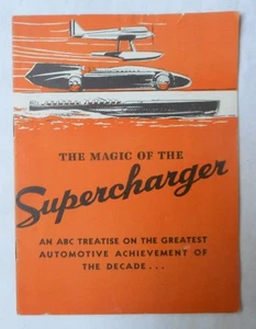 1936 GRAHAM SUPERCHARGER DEALER BROCHURE ORIGINAL - Bild 1 von 3