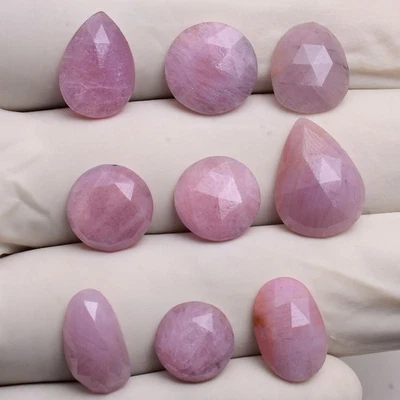 9 Pcs Natural Ruby 10mm-15mm Checker Cut Untreated Huge Size Loose Gemstones Lot - Image 1 of 4