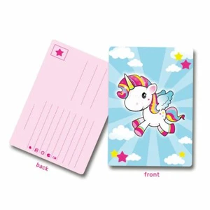 CUTE CARTOON UNICORN PARTY INVITATIONS BABY SHOWER / CHILDREN'S PARTY X 8 - Picture 1 of 1