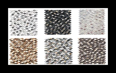 Glas-Steinmosaik Perlmutt Natursteinmosaik Fliesen Fliesenspiegel Boden Mosaik - Bild 1 von 2